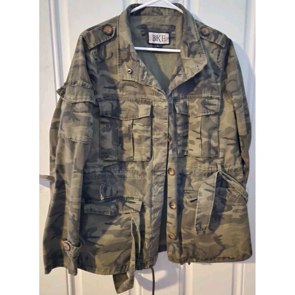 BKE Military Camo Jacket Size Womens Large